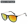 Mirrored Classic Gradient Female Black Sunglasses